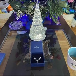 Swarovski Crystal chain with extra extension if needed.